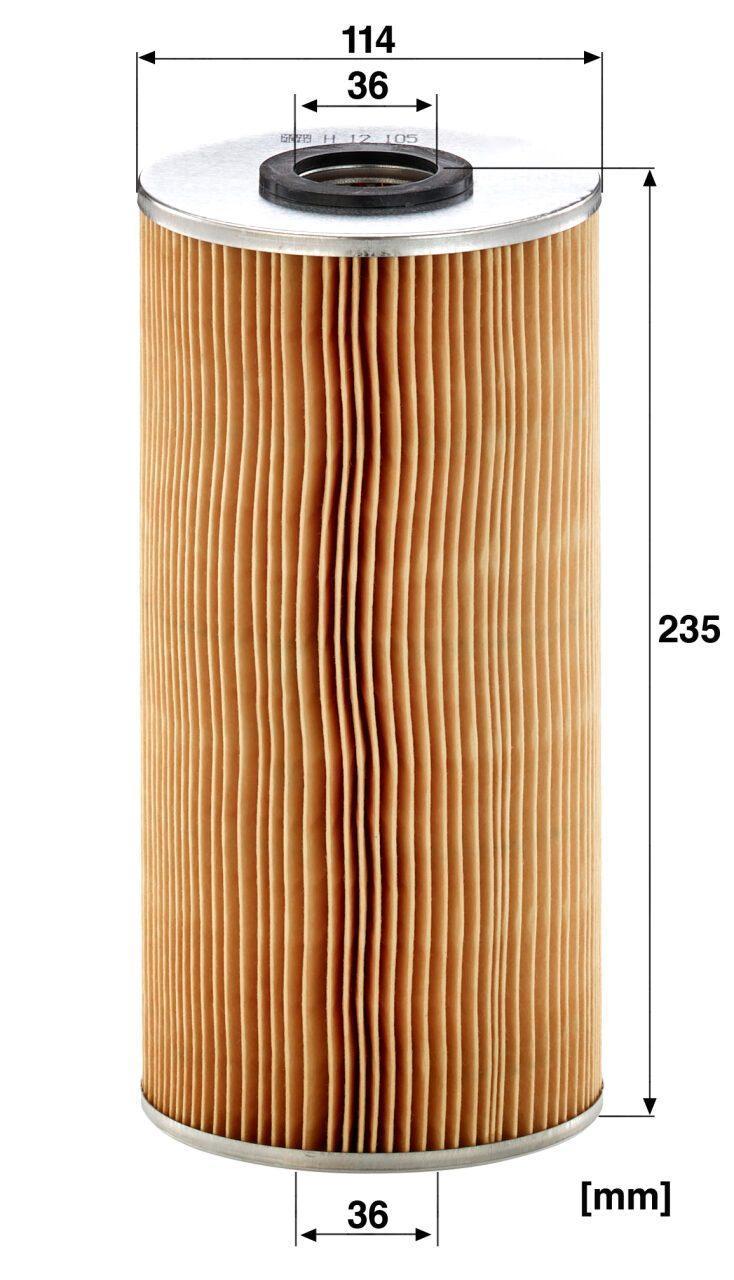 Mann H 12 105 x Oil Filter H12105x