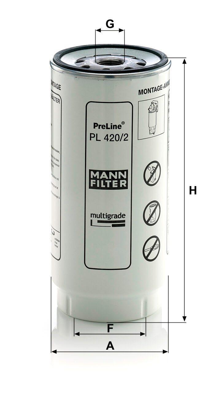 Mann PL 420/2 x Fuel Filter PL4202x