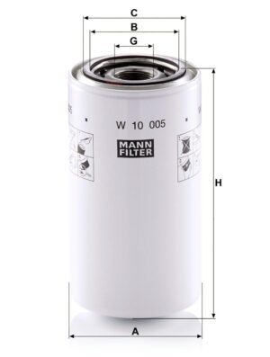Mann W 10 005 Oil Filter W10005