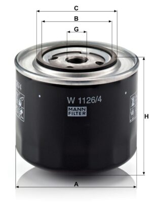 Mann W 1126 Oil Filter W1126