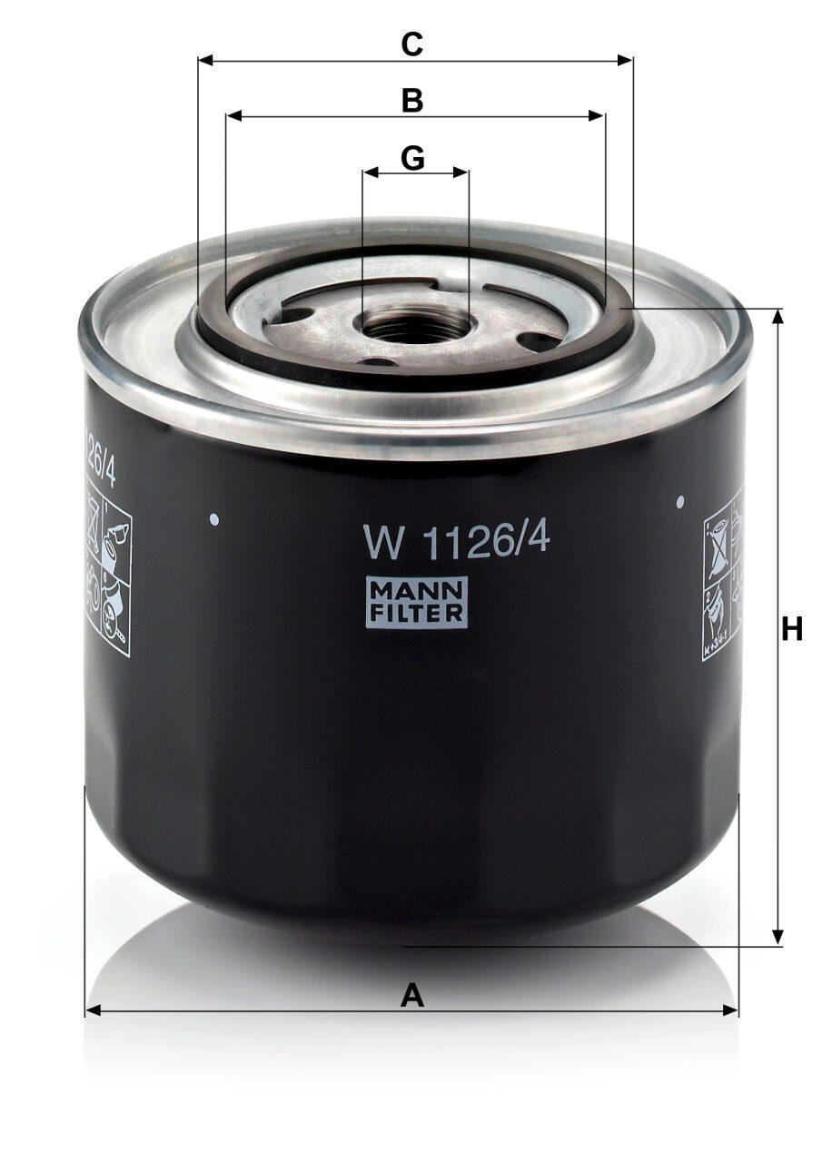 Mann W 1126 Oil Filter W1126