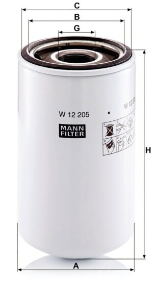 Mann W 12 205 Oil Filter W12205