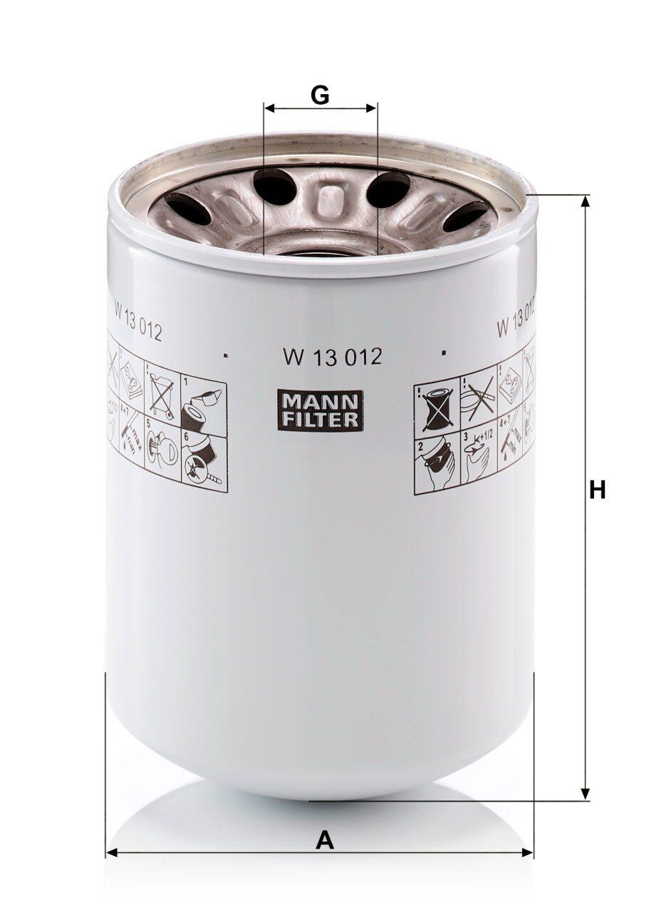Mann W 13 012 Hydraulic Filter W13012