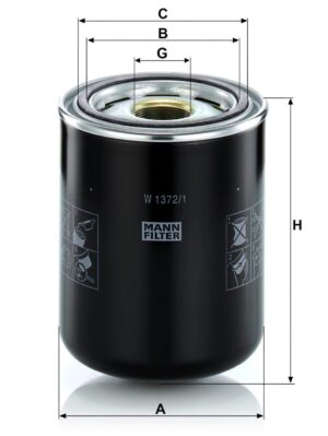 Mann W 1372/1 Hydraulic Filter W13721