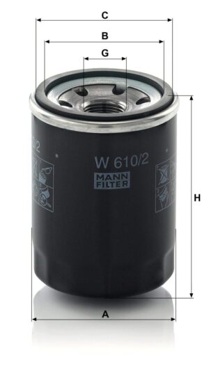Mann W 610/2 Oil Filter W6102