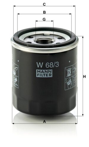 Mann W 68/3 Oil Filter W683