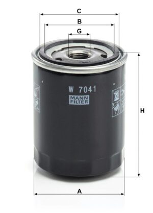 Mann W 7041 Oil Filter W7041