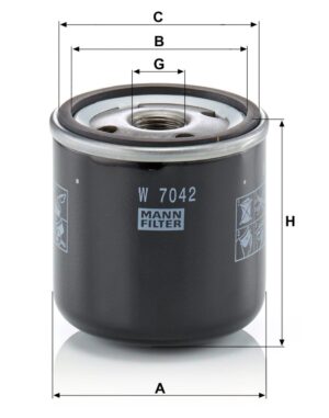 Mann W 7042 Oil Filter W7042