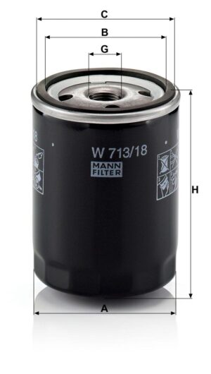 Mann W 713/18 Oil Filter W71318