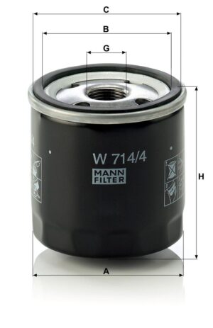 Mann W 714/4 Oil Filter W7144