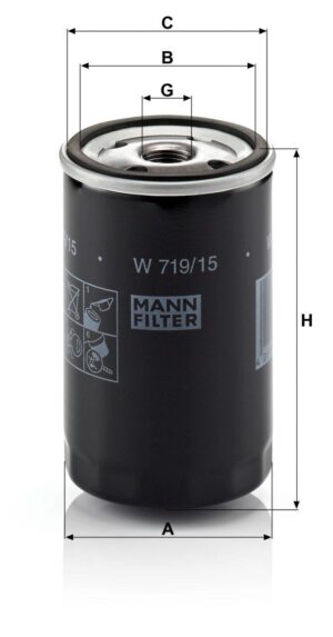 Mann W 719/15 Oil Filter W71915