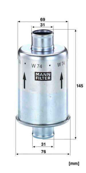 Mann W 74 Hydraulic Filter W74