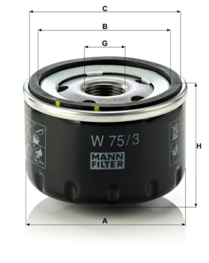 Mann W 75/3 Oil Filter W753