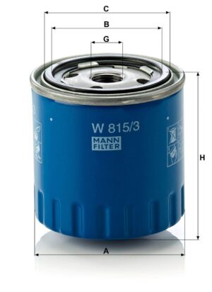 Mann W 815/3 Oil Filter W8153