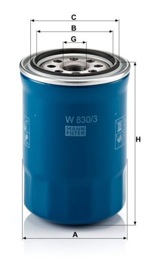 Mann W 830/3 Oil Filter W8303