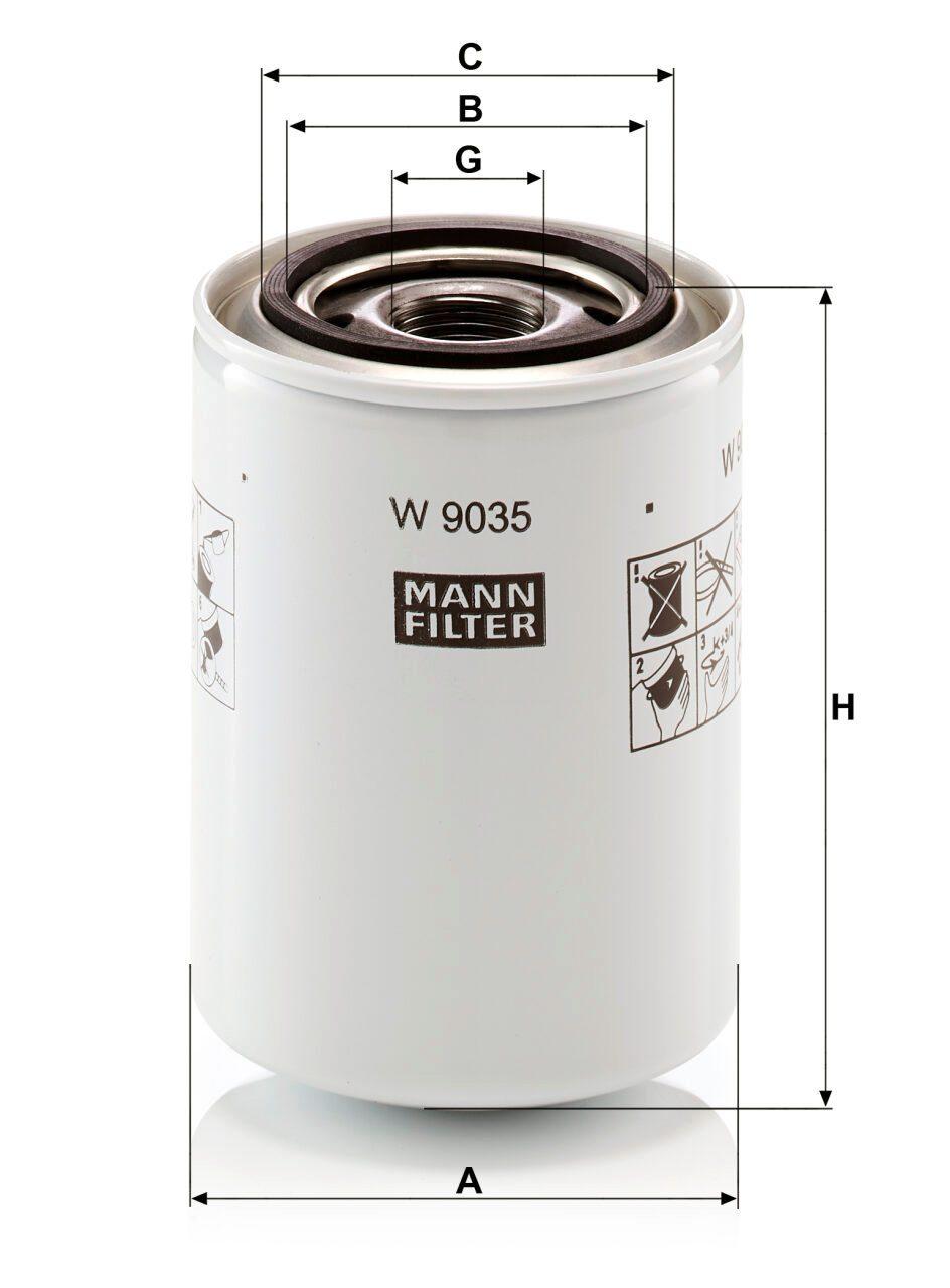 Mann W 9035 Oil Filter W9035