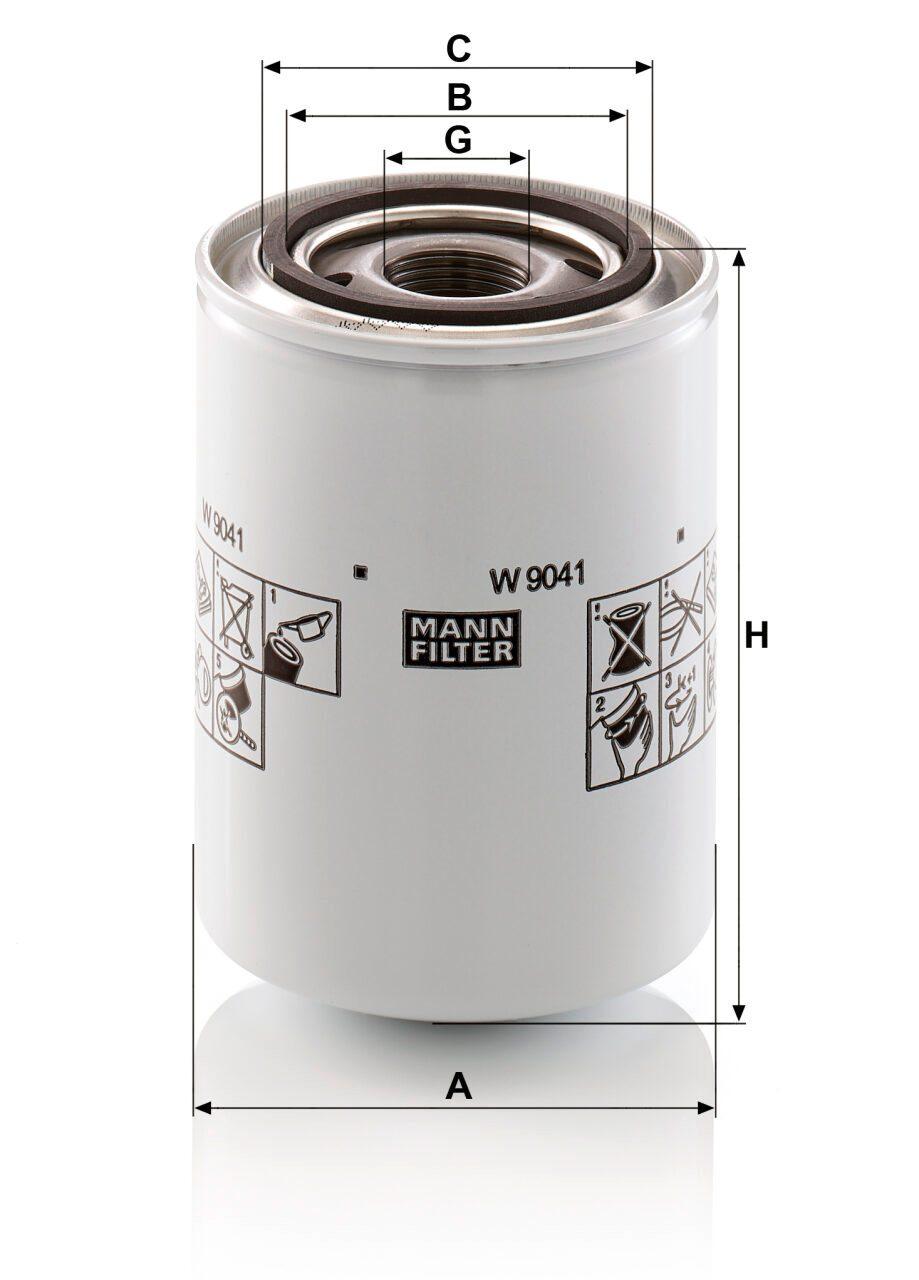 Mann W 9041 Oil Filter W9041