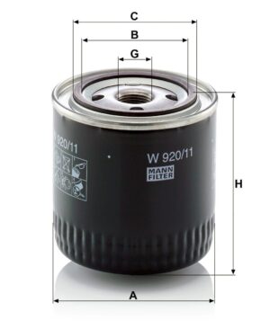 Mann W 920/11 Oil Filter W92011