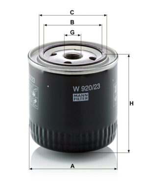 Mann W 920/23 Oil Filter W92023