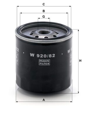 Mann W 920/82 Oil Filter W92082
