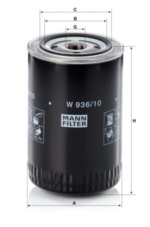 Mann W 936/10 Oil Filter W93610