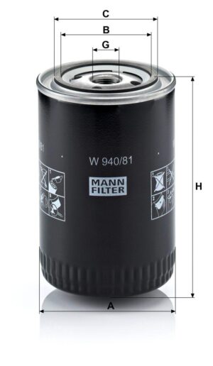 Mann W 940/81 Oil Filter W94081