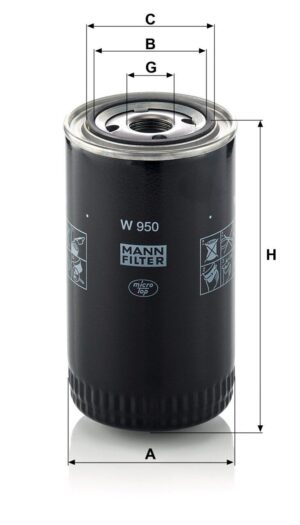 Mann W 950 Oil Filter W950