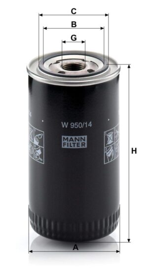 Mann W 950/14 Oil Filter W95014