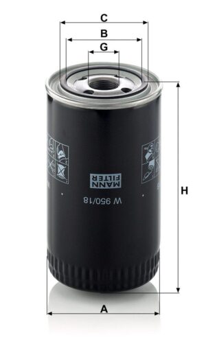 Mann W 950/18 Oil Filter W95018