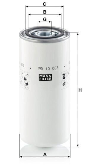 Mann WD 10 005 Hydraulic Filter WD10005