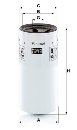 Mann WD 10 007 Hydraulic Filter WD10007