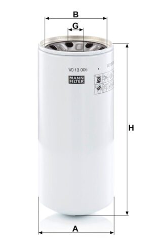 Mann WD 13 006 x Hydraulic Filter WD13006x