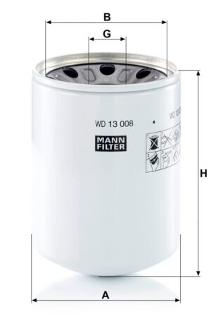 Mann WD 13 008 x Hydraulic Filter WD13008x
