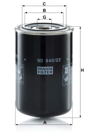 Mann WD 940/22 Hydraulic Filter WD94022