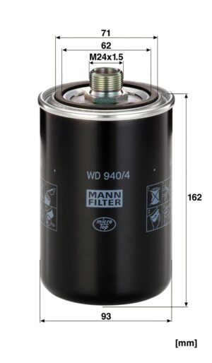Mann WD 940/4 Hydraulic Filter WD9404