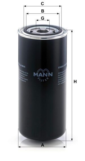 Mann WD 962/8 Oil Filter WD9628