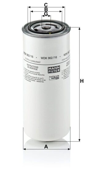 Mann WDK 962/16 Fuel Filter WDK96216