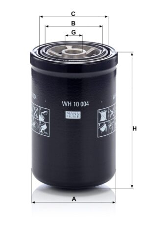 Mann WH 10 004 Oil Filter WH10004