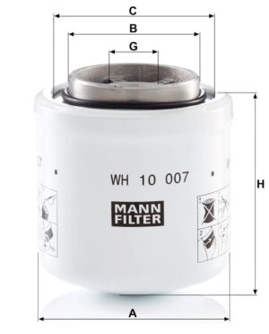 Mann WH 10 007 Hydraulic Filter WH10007