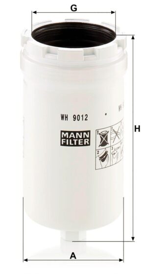 Mann WH 9012 Hydraulic Filter WH9012