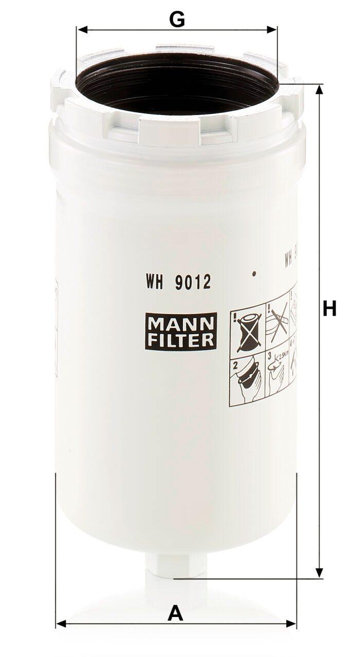Mann WH 9012 Hydraulic Filter WH9012