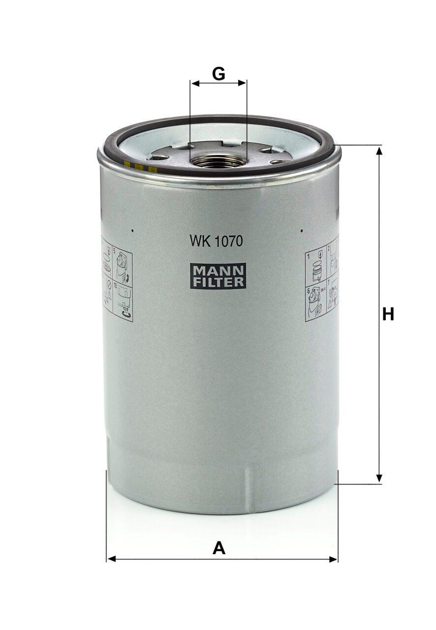 Mann WK 1070 x Fuel Filter WK1070x