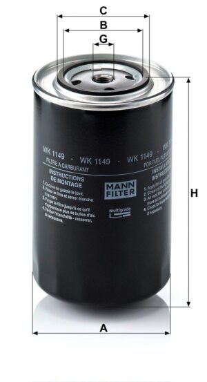 Mann WK 1149 Fuel Filter WK1149