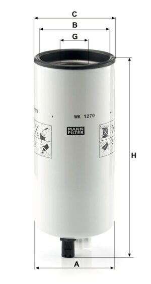 Mann WK 1270 Fuel Filter WK1270