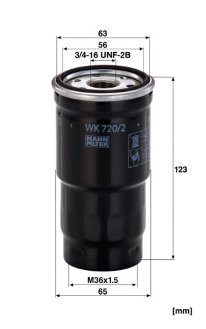 Mann WK 720/2 x Fuel Filter WK7202x