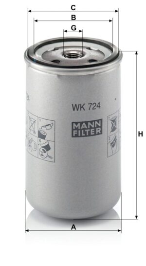 Mann WK 724 Fuel Filter WK724