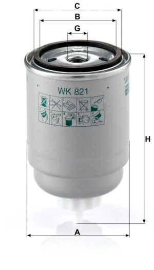 Mann WK 821 Fuel Filter WK821