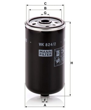 Mann WK 824/2 Fuel Filter WK8242