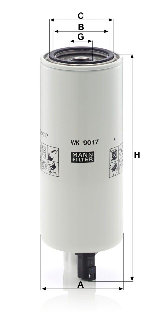 Mann WK 9017 x Fuel Filter WK9017x