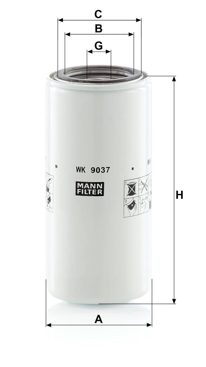 Mann WK 9037 x Fuel Filter WK9037x